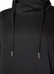 Sweatshirt met hoge kraag en zakken, Zwart, Packshot image number 2