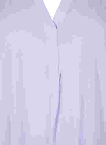 Blouse met korte mouwen en v-hals, Lavender, Packshot image number 2
