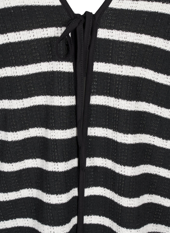 Vest met strikken, Black White stripe, Packshot image number 2