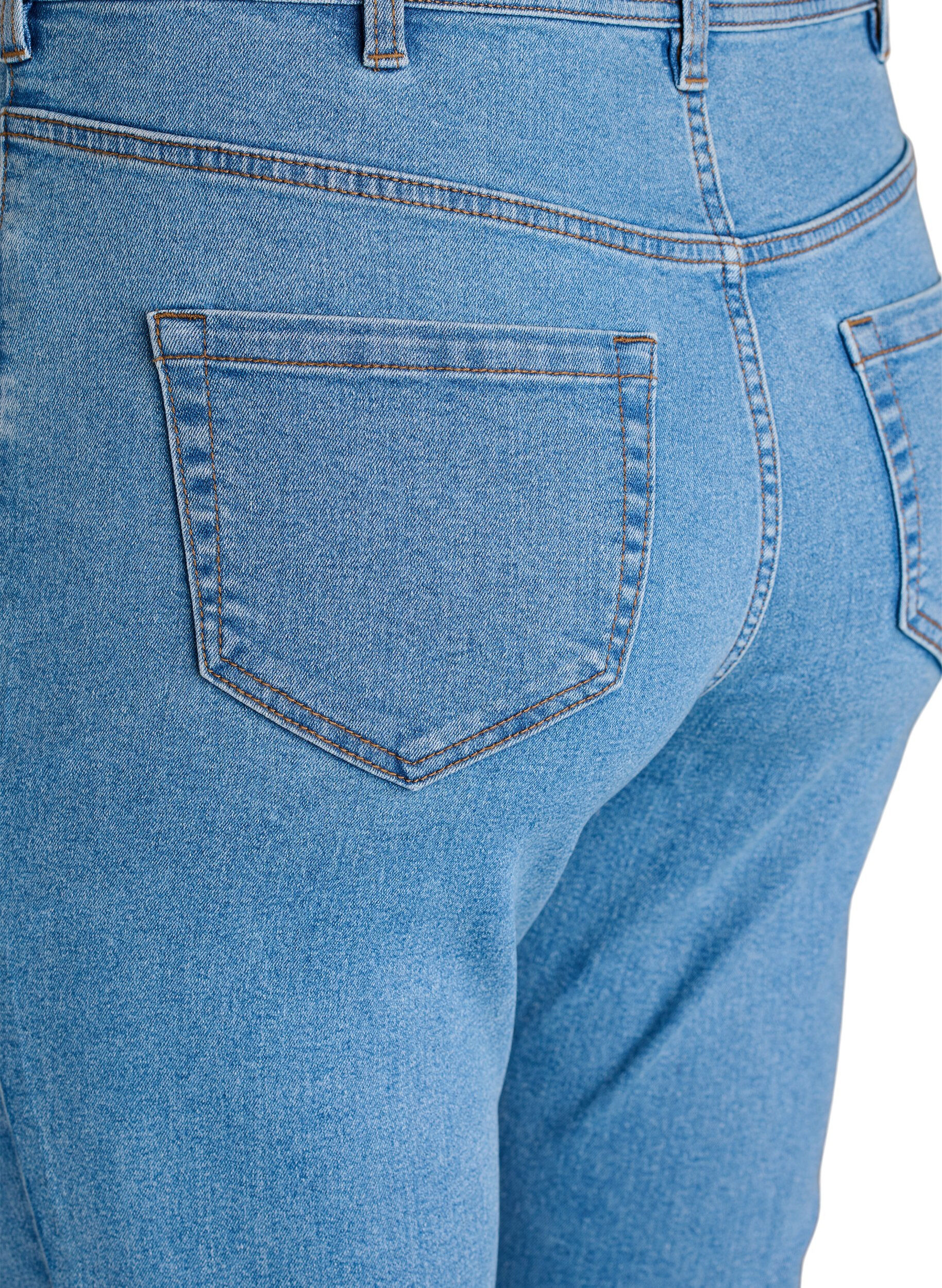 Zizzi FLASH - Jeans met super slanke pasvorm, Blauw, Packshot image number 3
