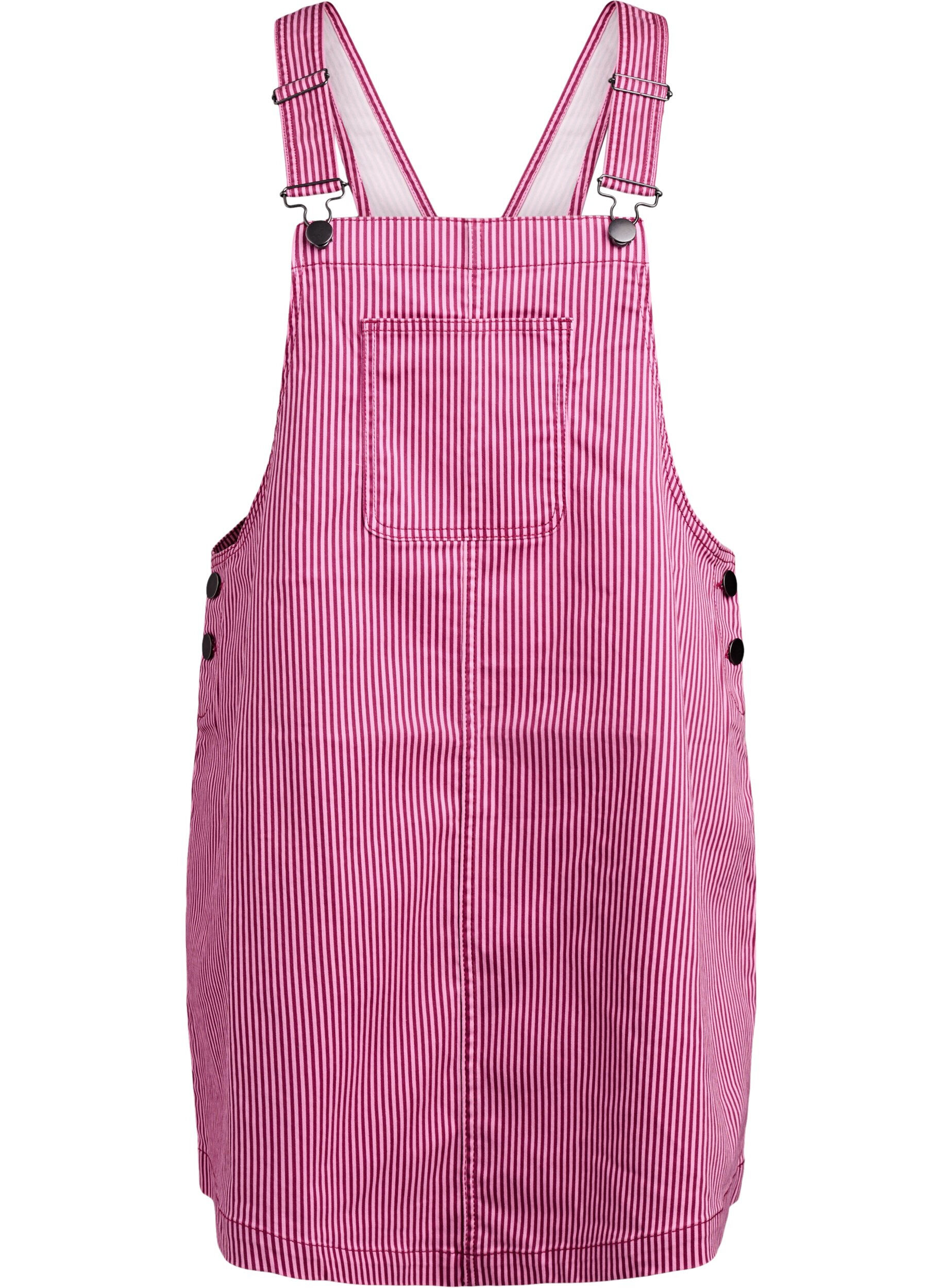 Zizzi Korte jurk met banden en strepen, Red Stripe, Packshot image number 0