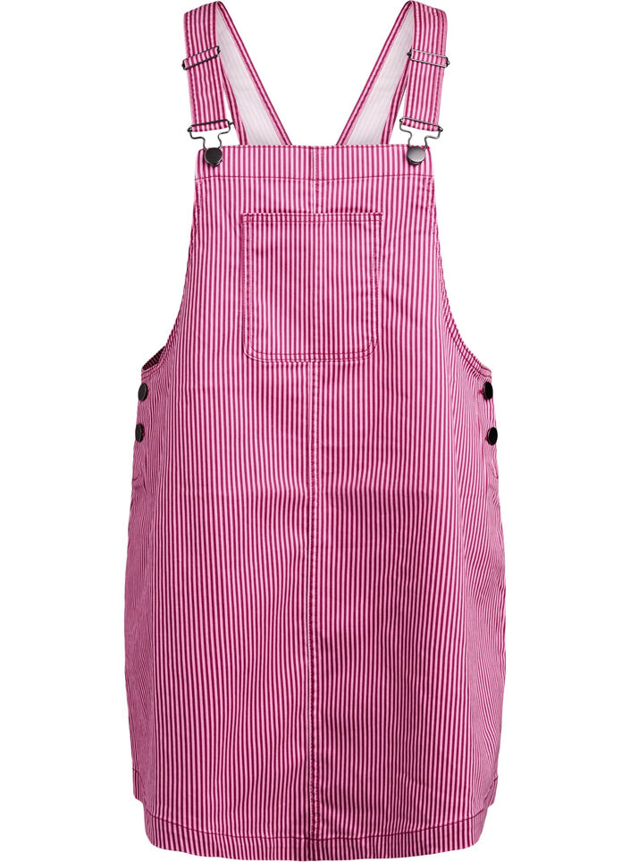 Korte jurk met banden en strepen, Red Stripe, Packshot image number 0