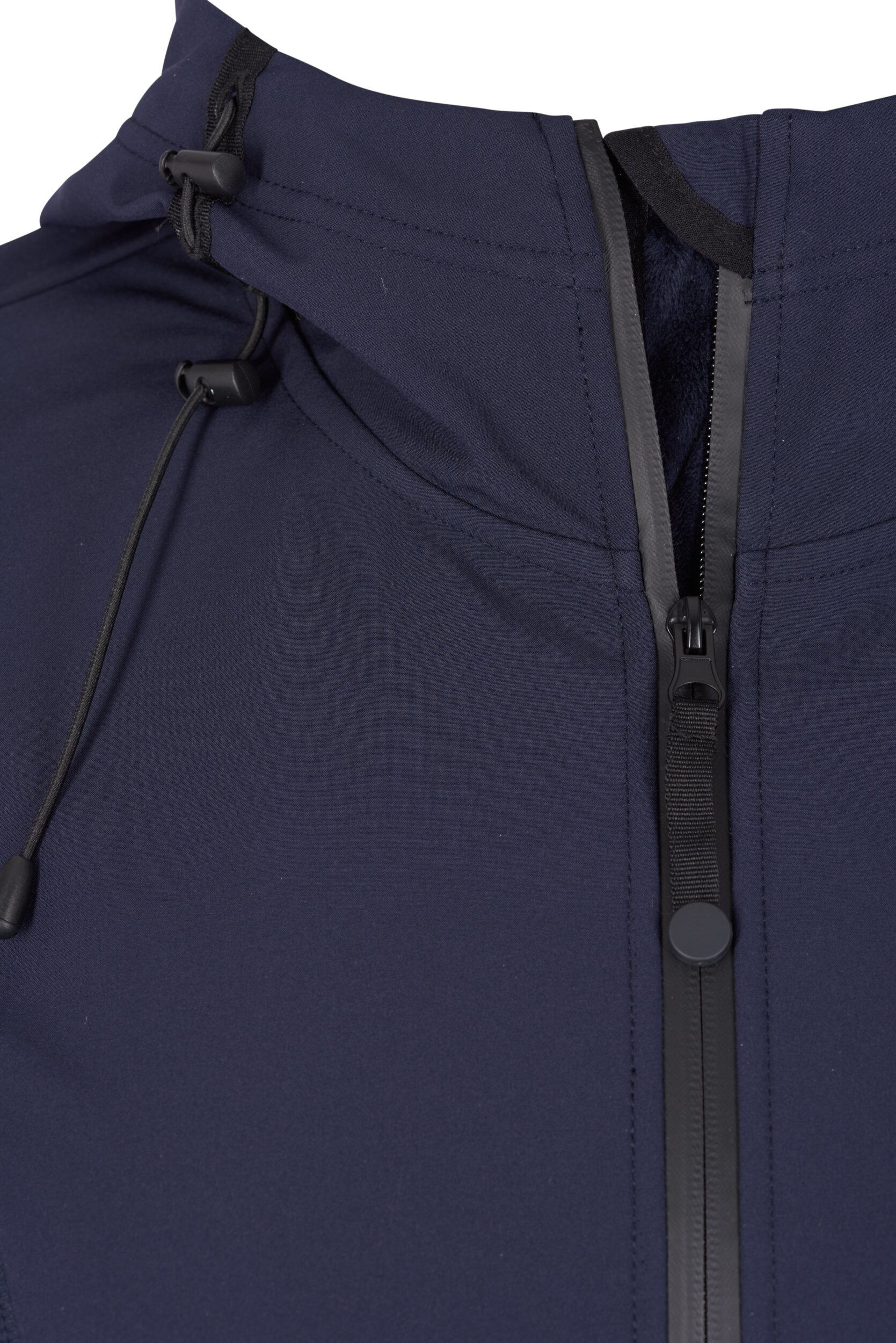 Zizzi Korte softshell jas met capuchon, Night Sky, Packshot image number 2