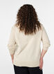 Fijngebreide vest met ronde hals, Beige, Model image number 2