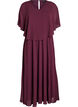 Maxi-jurk met korte mouwen en a-vorm, Rood, Packshot image number 0