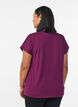 Effen gekleurd trainingsshirt, Paars, Packshot image number 1