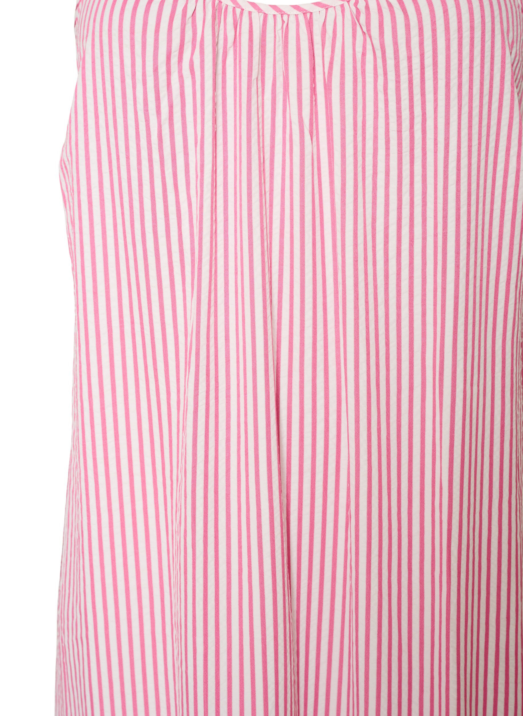 ZizziZomerjurk met strepen en A-lijn pasvorm, Roze, Packshot image number 2