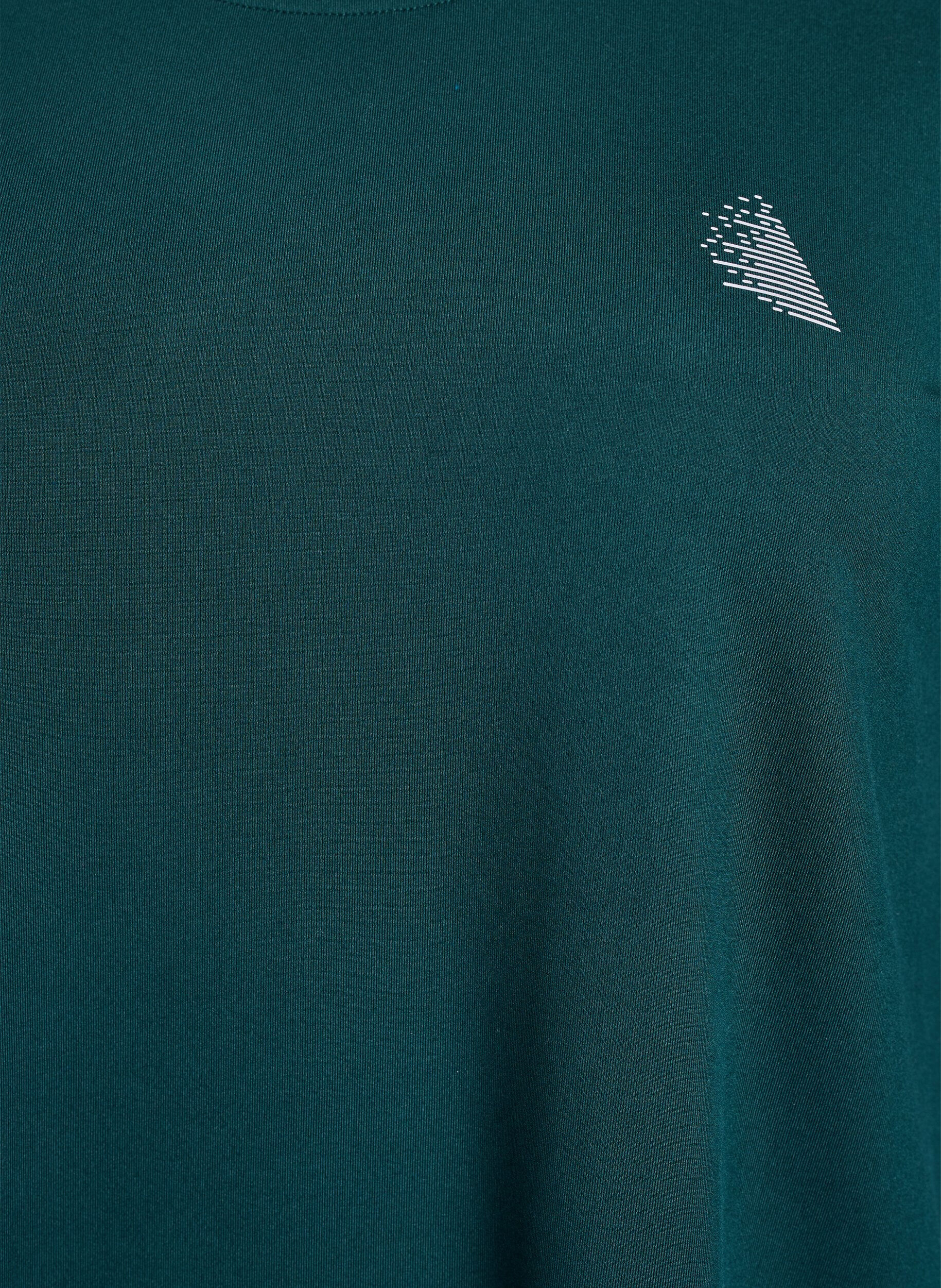 Zizzi Training blouse met 3/4 mouwen, Groen, Packshot image number 2