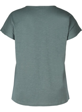 Katoenen t-shirt met korte mouwen en sterretjes, Balsam Green STARS, Packshot image number 1