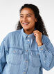 Gestreept denim overhemd met borstzakken, Light B.Denim Stripe, Model image number 2