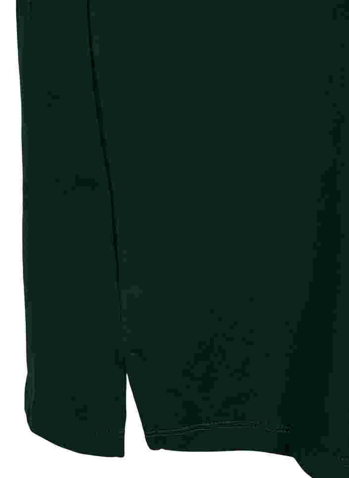Sweaterjurk met korte mouwen en splitjes, Scarab, Packshot image number 3