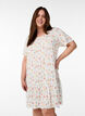 Jurk van viscose met coupenaad, Wit, Model image number 0