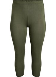 Basic 3/4 legging in viscose, Groen