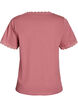 T-shirt met kanten rand, Roze, Packshot image number 1