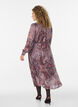 Midi-jurk met paisleyprint en elastische taille, Paars, Model image number 1