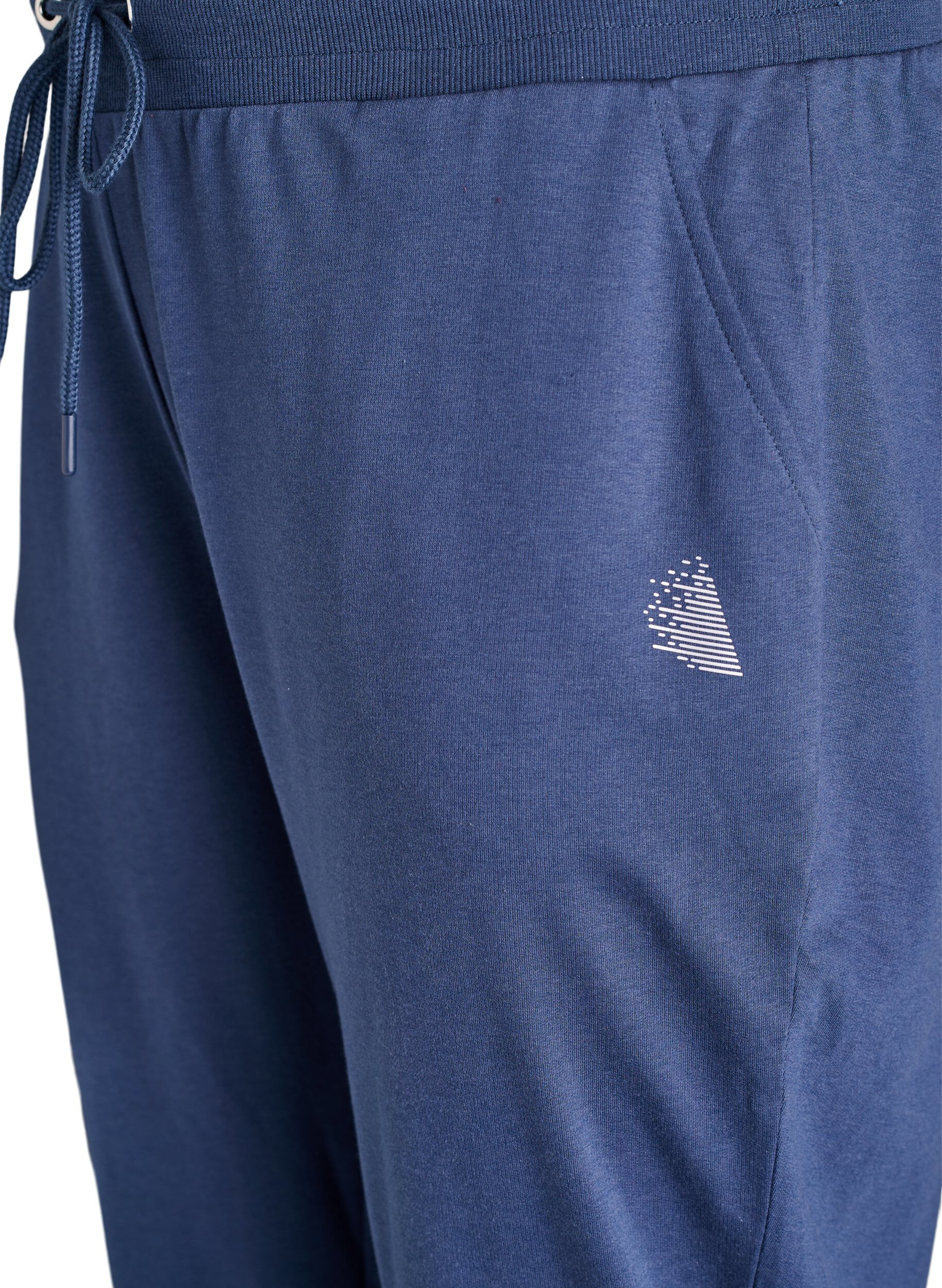 Zizzi Losse trainingsbroek met zakken, Blauw, Packshot image number 2