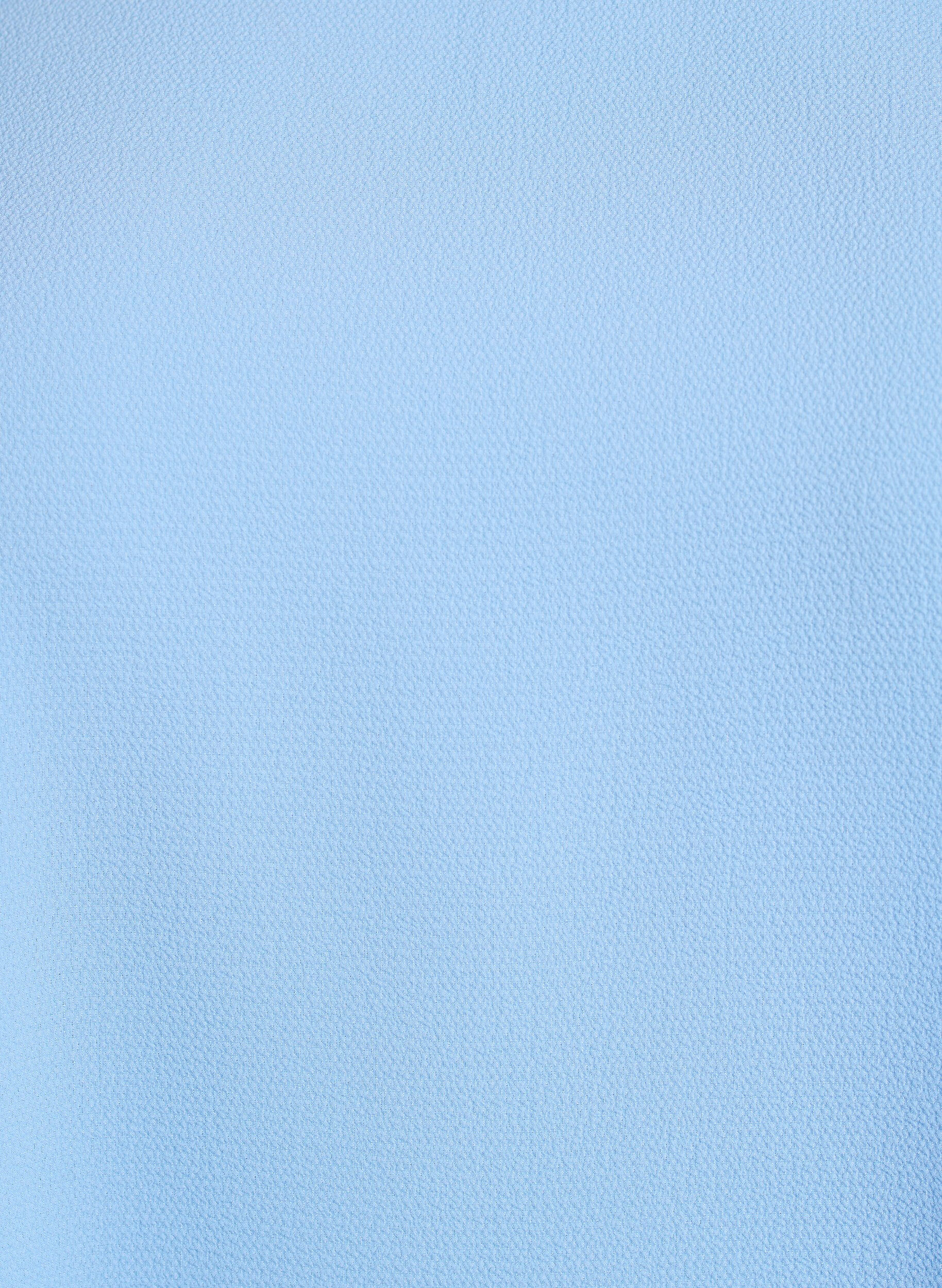 Zizzi Blouse met korte mouwen en een ronde halslijn, Blauw, Packshot image number 2