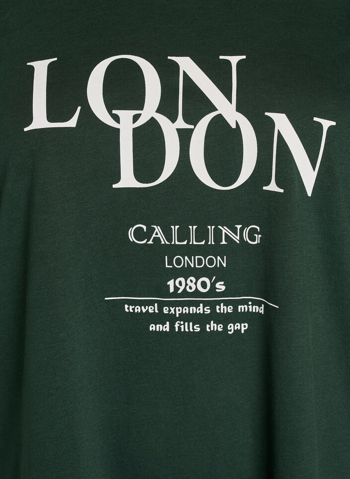 FLASH - T-shirt met print, Groen, Packshot