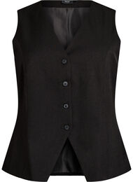 Gilet met knoopsluiting, Zwart