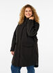 Waterafstotende softshell-jas met gewatteerde voering, Zwart, Model image number 0