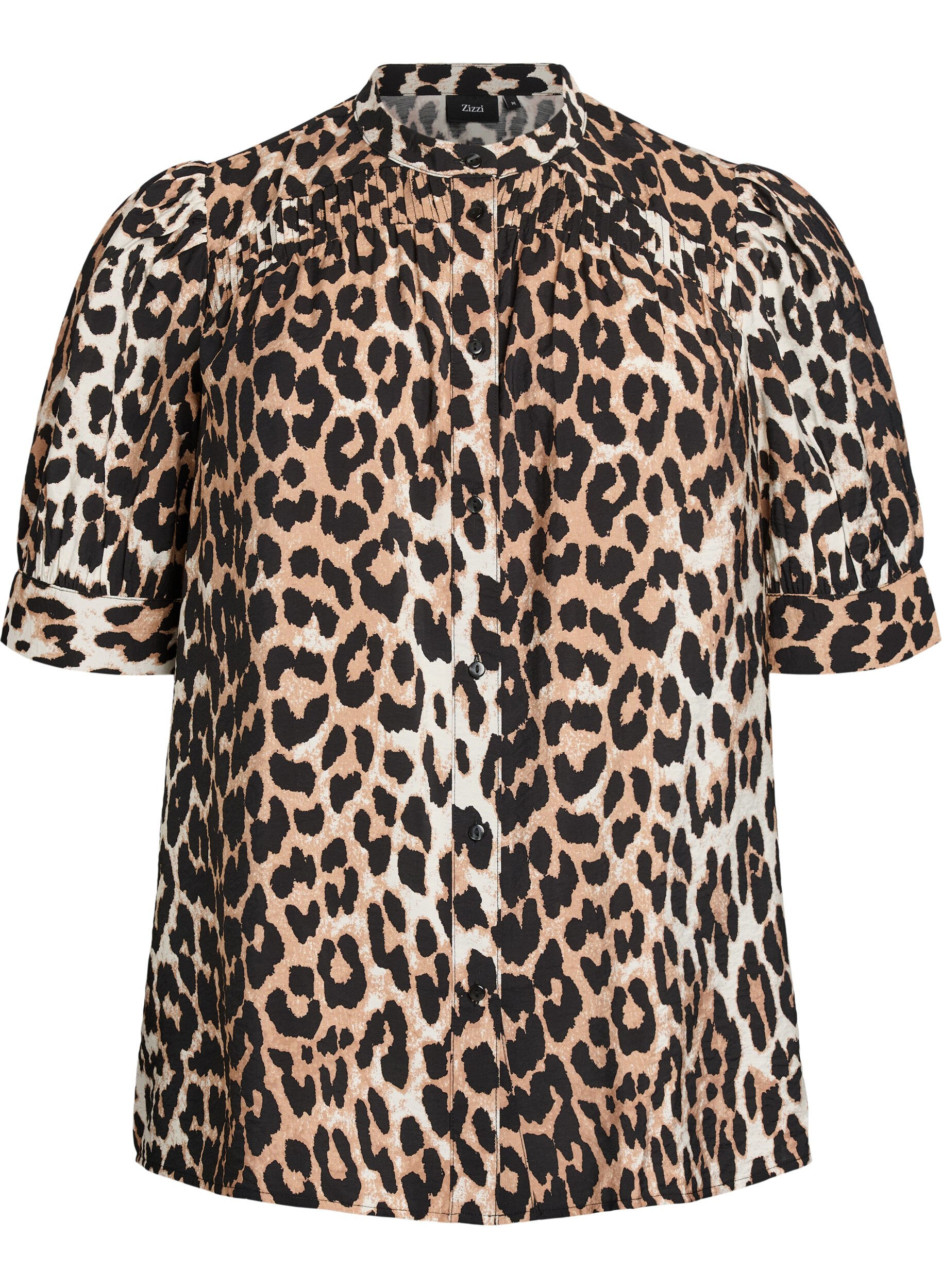 Zizzi Blouse met patroon en 1/2 mouwen, 9990, Packshot image number 0