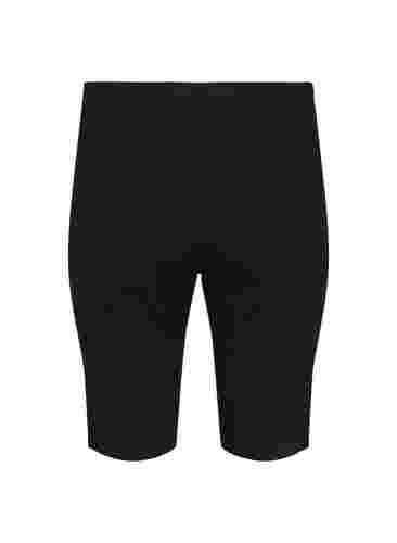 Shorts met strakke pasvorm en achterzakken, Black, Packshot image number 1