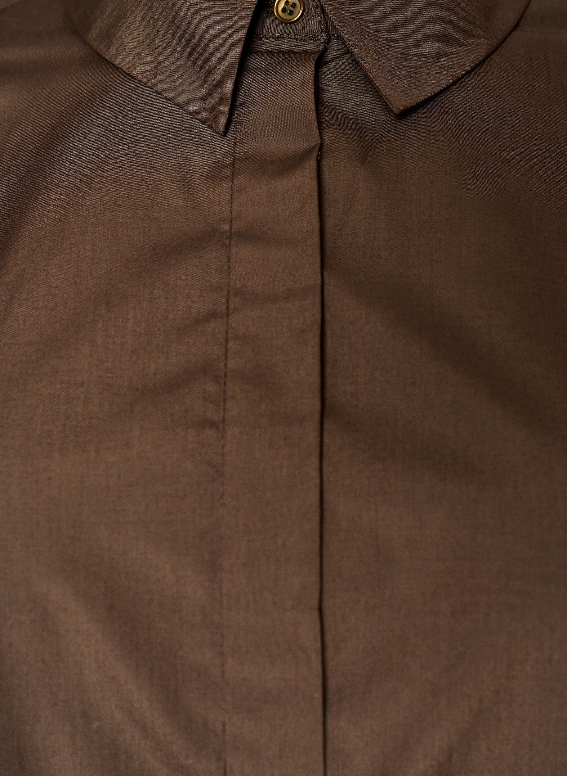 ZizziShirt met decoratief detail op de rug, Bruin, Packshot image number 2