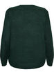 Gebreide jumper met glitterstrik, Groen, Packshot image number 1