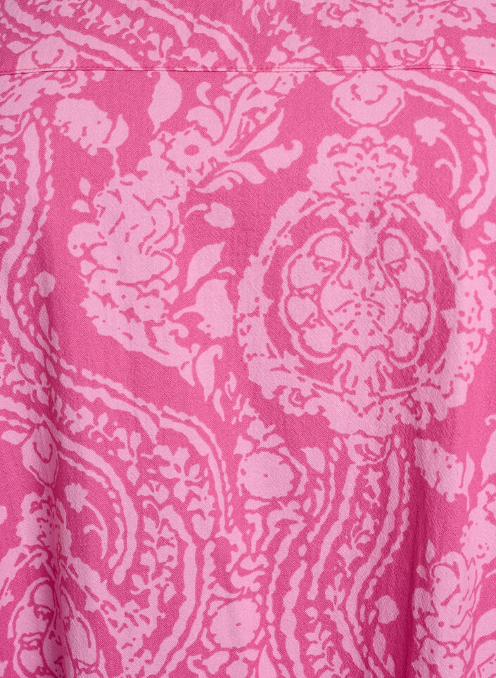 Katoenen jurk met korte mouwen en print, Roze, Packshot image number 2