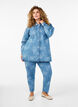 Denim jasje met bloemen, Light Blue Denim, Model image number 3