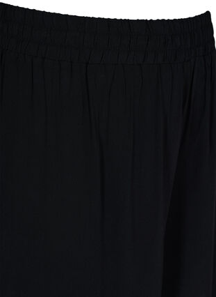 Losjes vallende short met elastiek in de tailleband, Black, Packshot image number 2