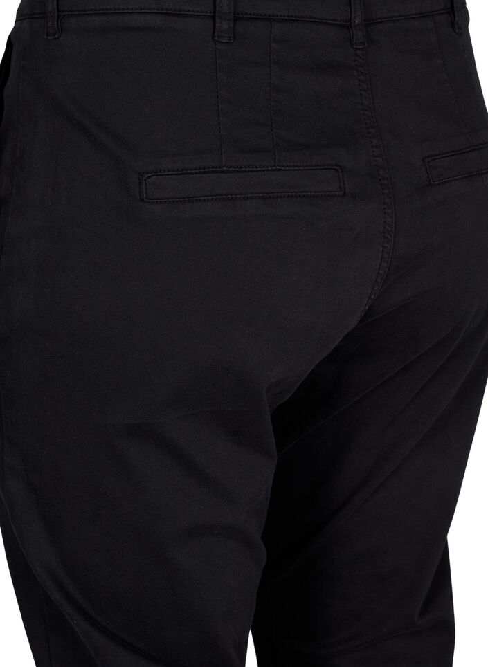 Chino's in katoen, Black, Packshot image number 3