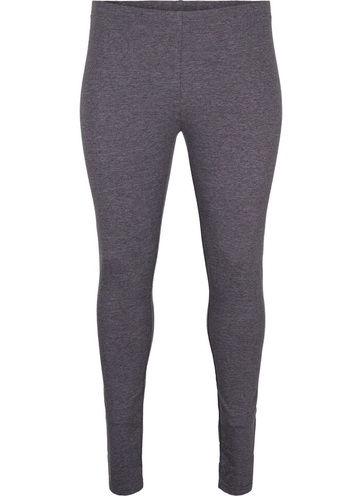 Grijs gemêleerde legging, Dark Grey Melange, Packshot image number 0