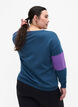 Sweatshirt met sportieve print, Blue Wing Teal Comb, Model image number 1