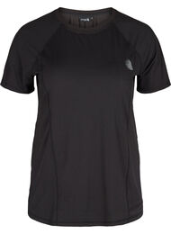 Basic sportief t-shirt met reflectoren, Black