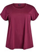 T-shirt met korte mouwen van katoenmix, Rood, Packshot image number 0