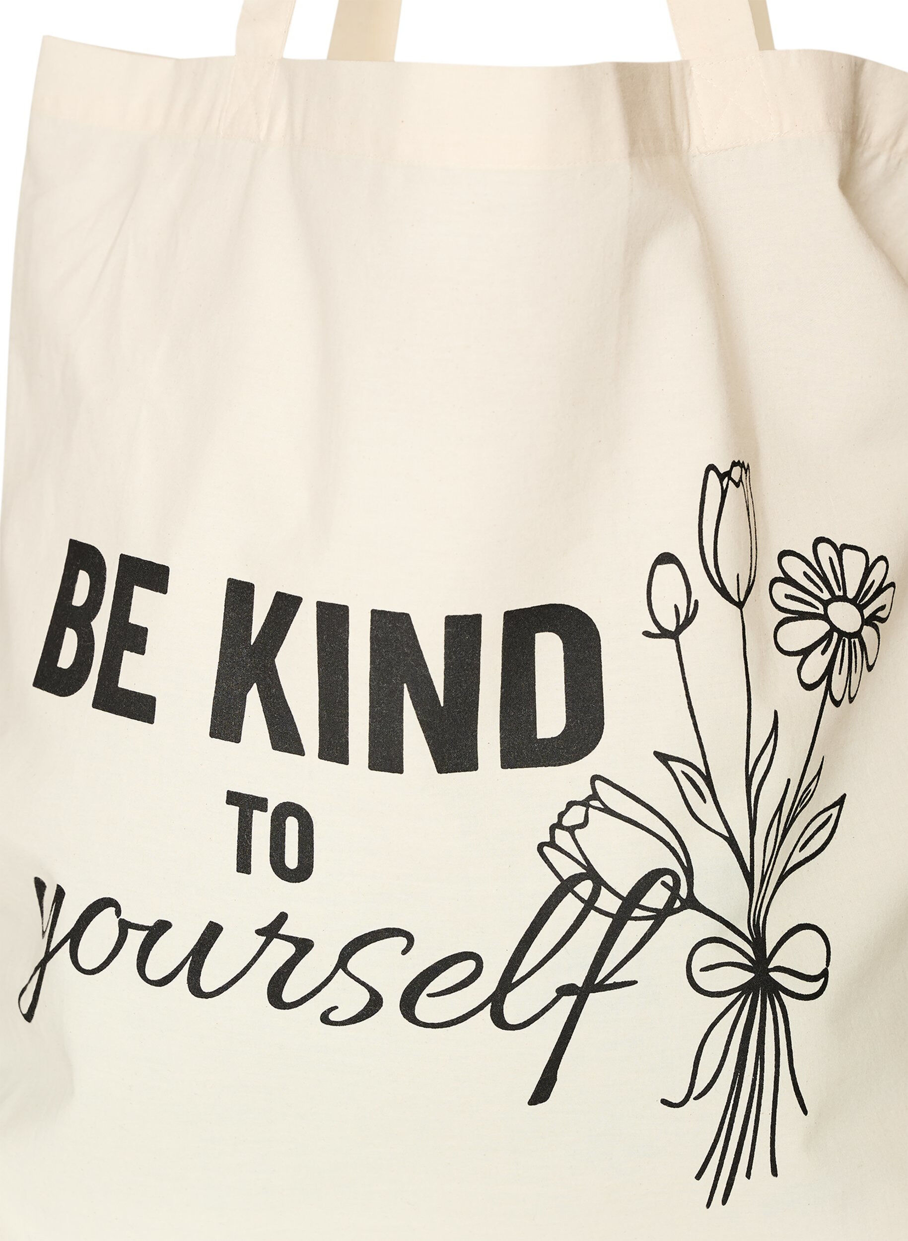 ZizziTote bag met print, Zwart, Packshot image number 2