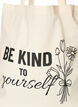 Tote bag met print, Zwart, Packshot image number 2