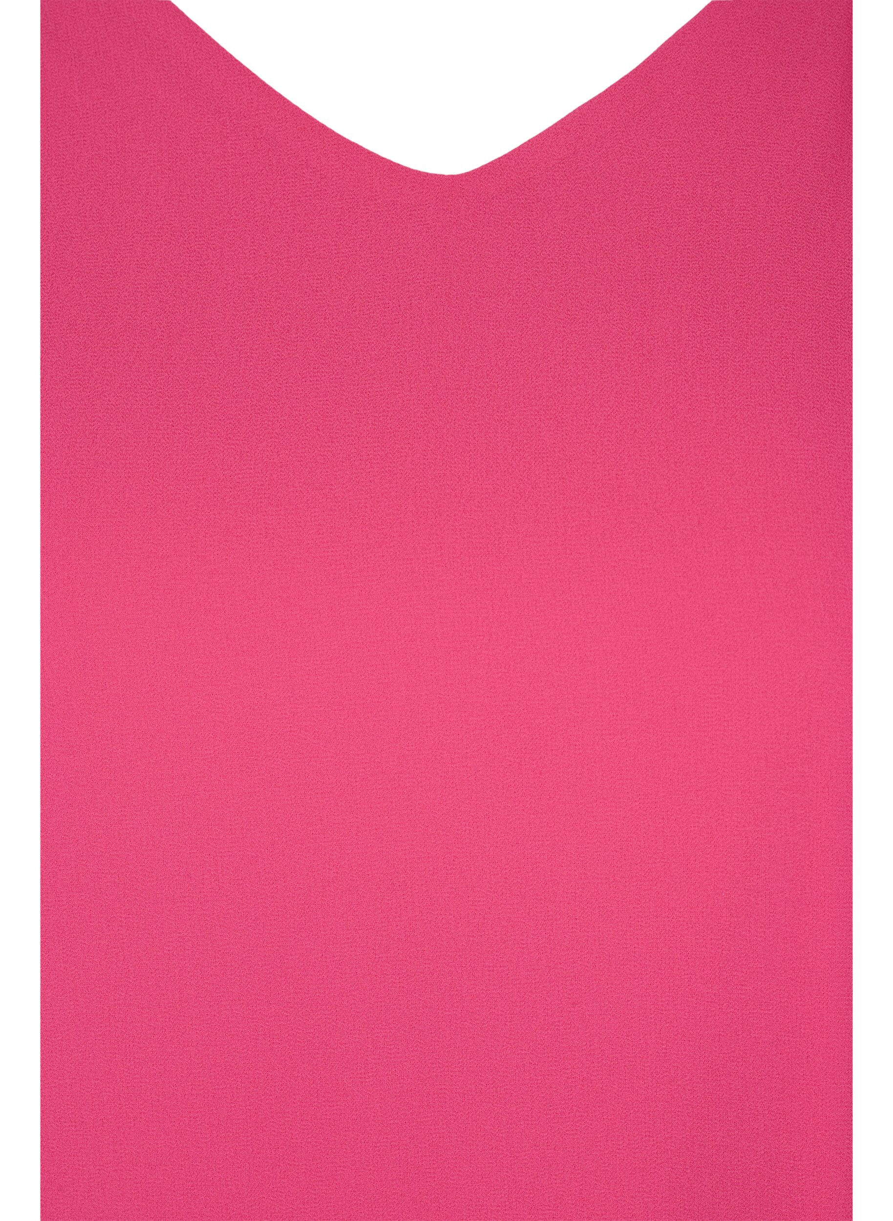 Zizzi Blouse met korte mouwen, Magenta, Packshot image number 2