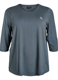 Training blouse met 3/4 mouwen, Grijs