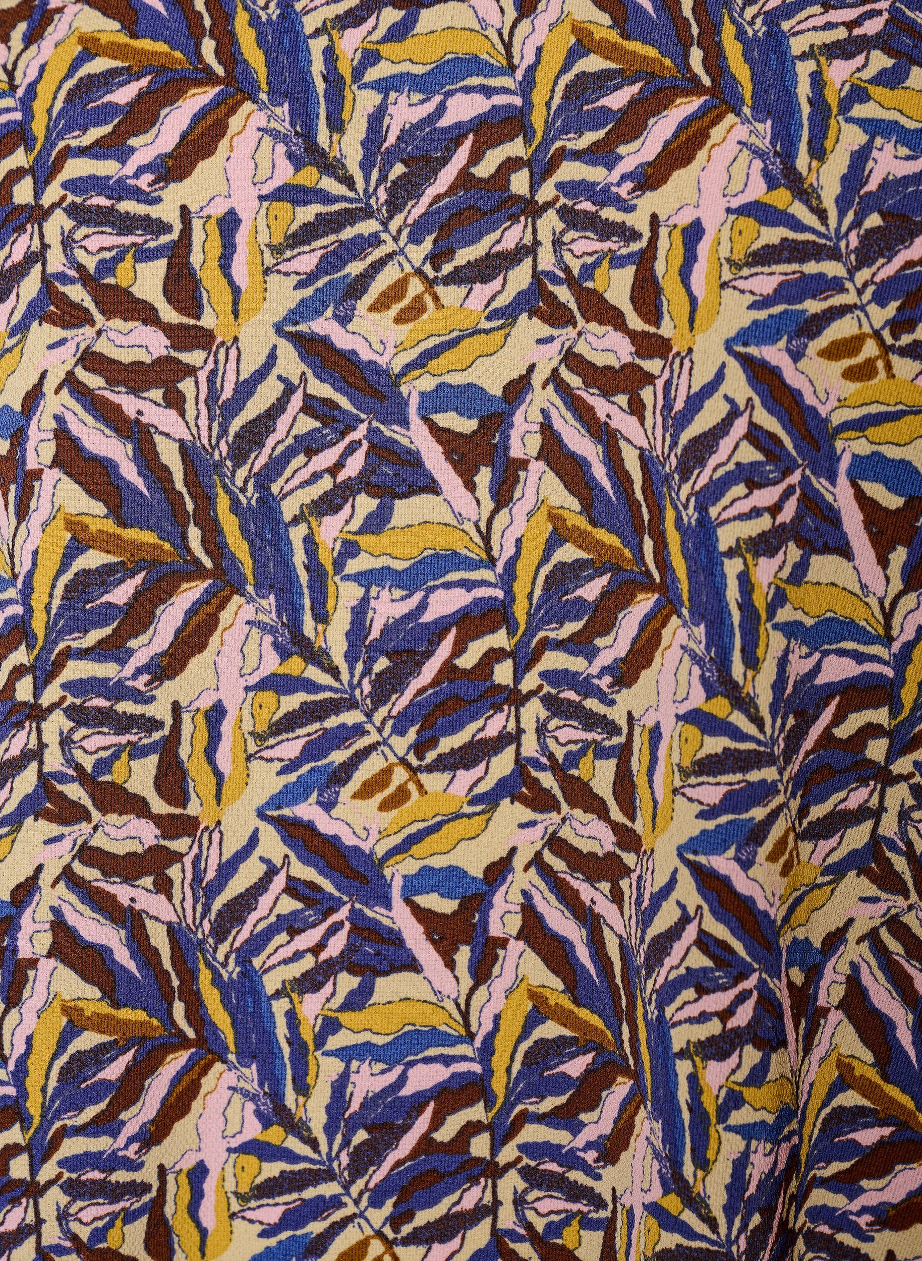 ZizziTop met print en V-hals, Blauw, Packshot image number 2