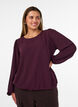 Blouse met glitter, Rood, Model image number 0