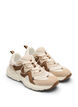 Wide fit - Sneakers met contrasterende veterdetails, Beige, Packshot image number 1