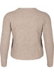 Gebreid vest met strikdetails, Simply Taupe Mel., Packshot image number 1