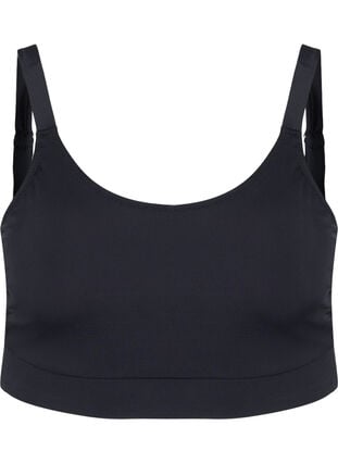 Bikini top met verstelbare schouderbandjes, Black, Packshot image number 0