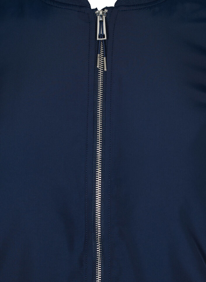 Lange bomberjack met zakken, Navy Blazer, Packshot image number 2