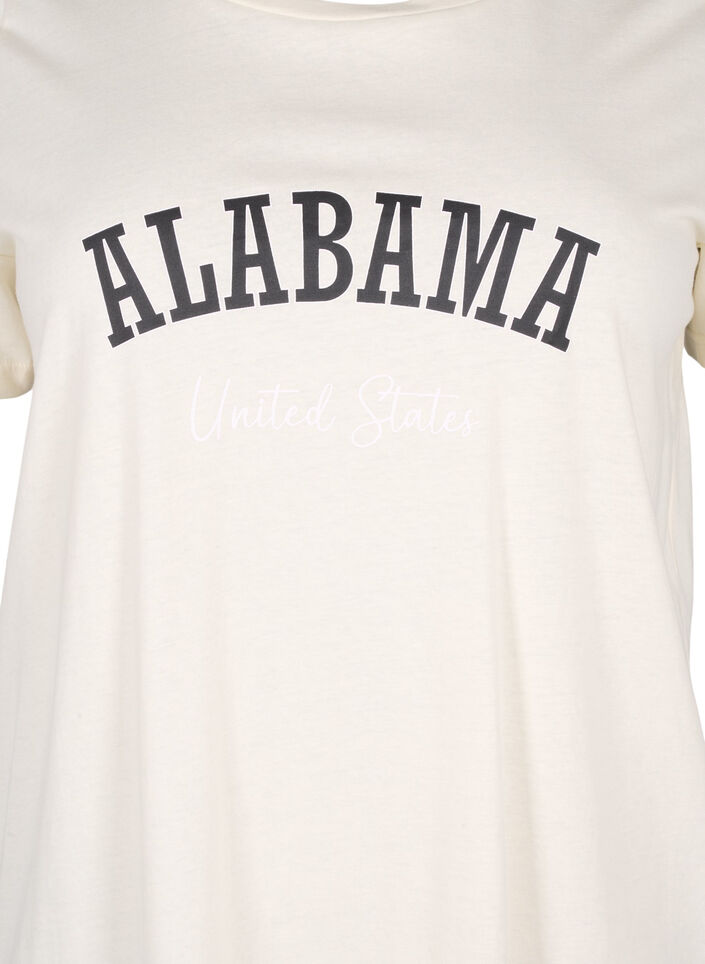 Katoenen T-shirt met tekst, Antique W. Alabama, Packshot image number 2