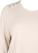Blouse met decoratieve knopen, Beige, Packshot image number 2