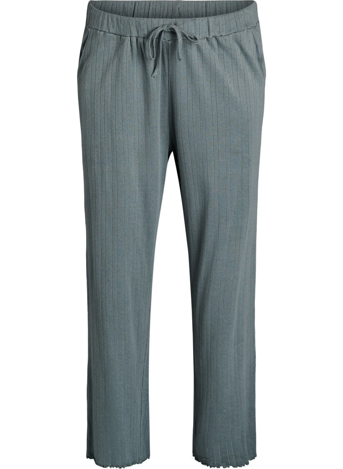 Katoenen nachtb broek, Groen, Packshot image number 0