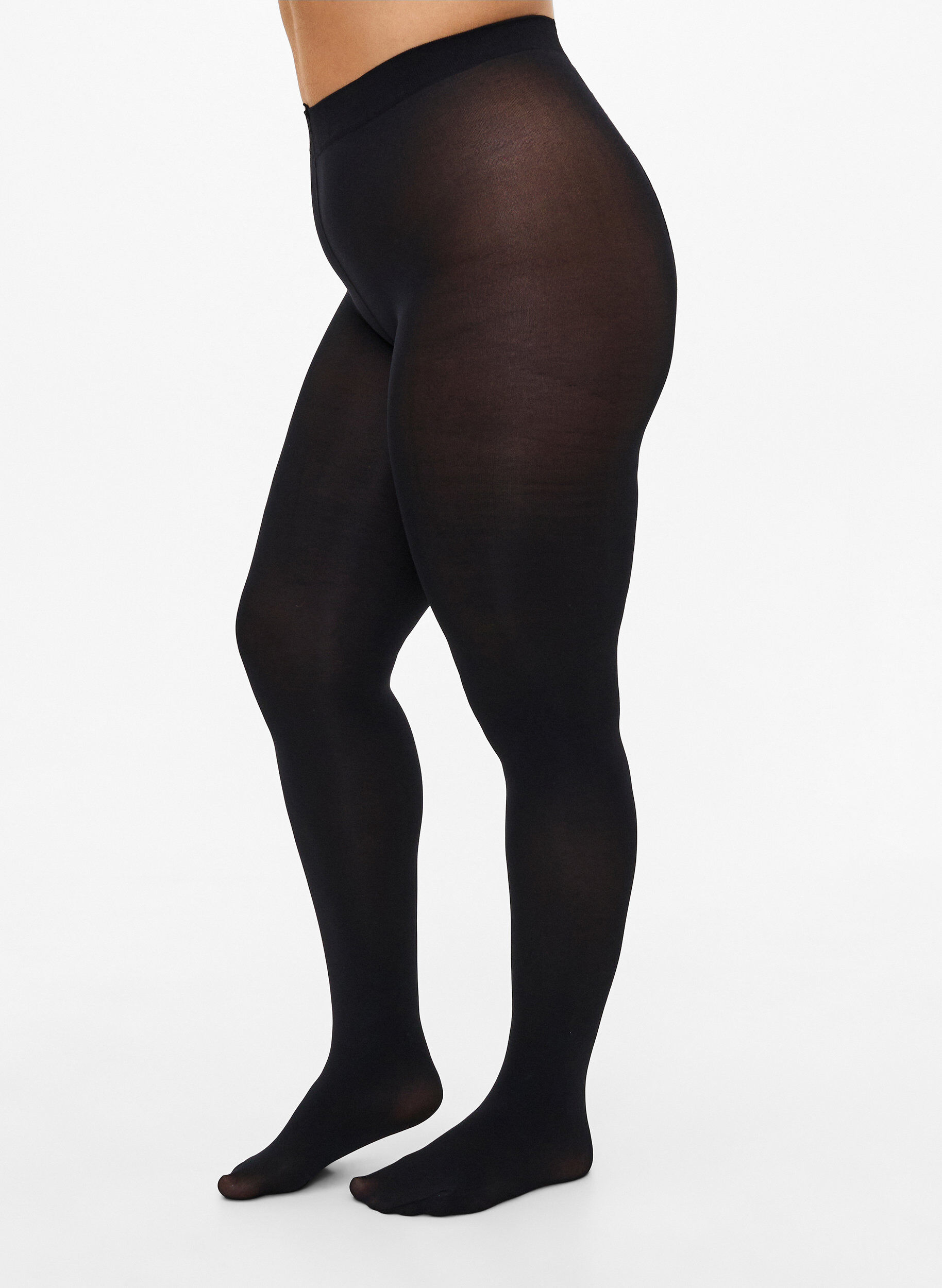 Panty in 100 denier, Zwart, Model